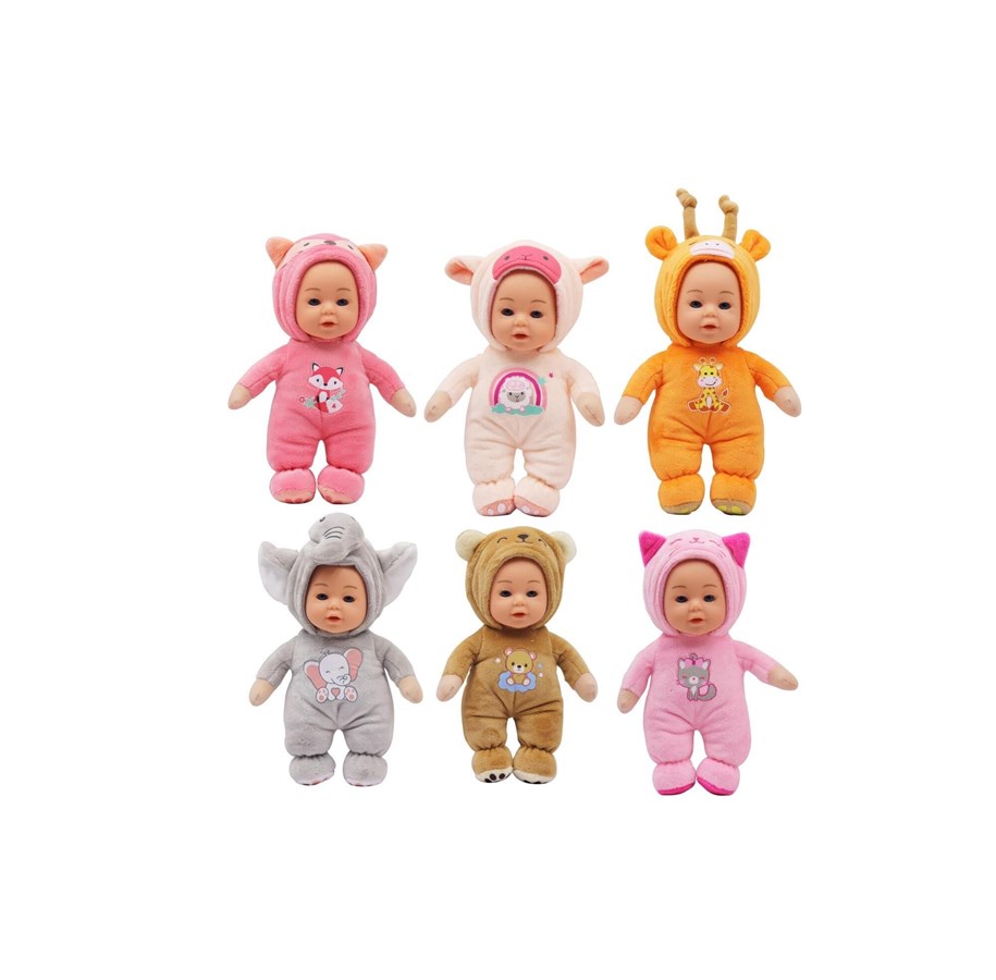 Dolls & Accessories - Happy Friend Tilde Doll 18cm With Plush Outfit 6 asst - 504230
