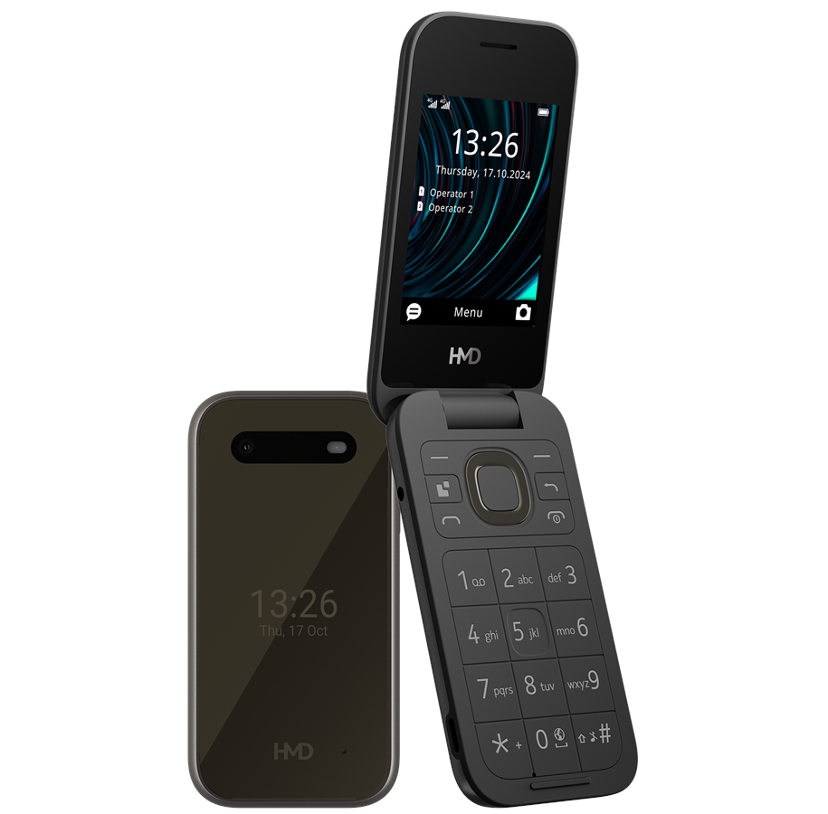 Handys & Smartphones - HMD 2660 Flip - Black - 1GF033CPH1L01