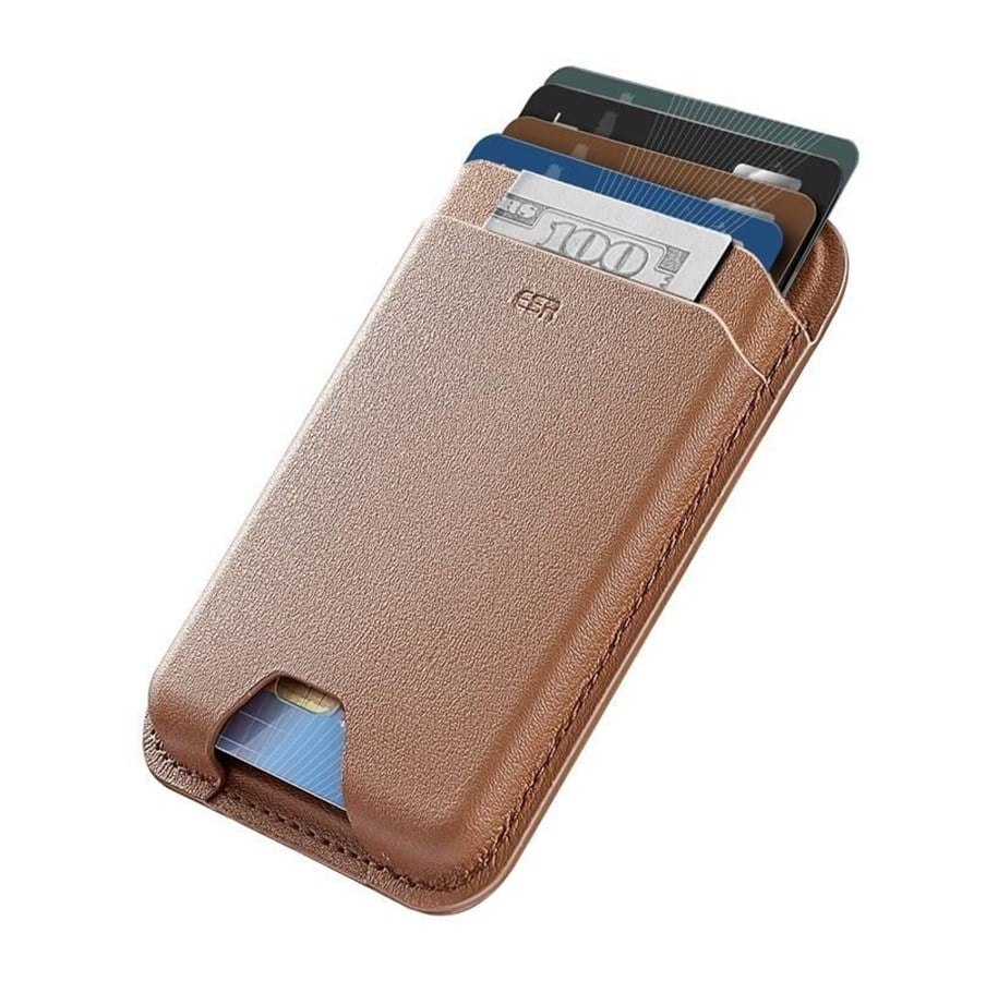 Handys - Anderes Zubehör - ESR HaloLock Magnetic Wallet (Brown) - 2K6380261