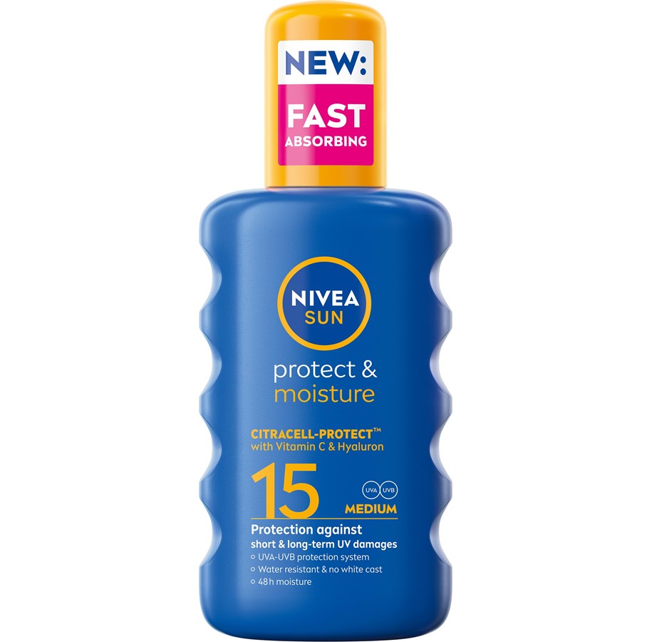 Körperpflege - Nivea Protect & Moisture Spray SPF 15 200ml - 4005900370556