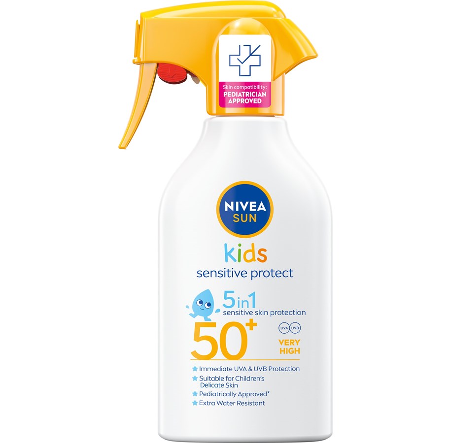 Körperpflege - Nivea Babies & Kids Sensitiv Schutz Sonnenspray LSF 50+ 270ml - 4006000132303