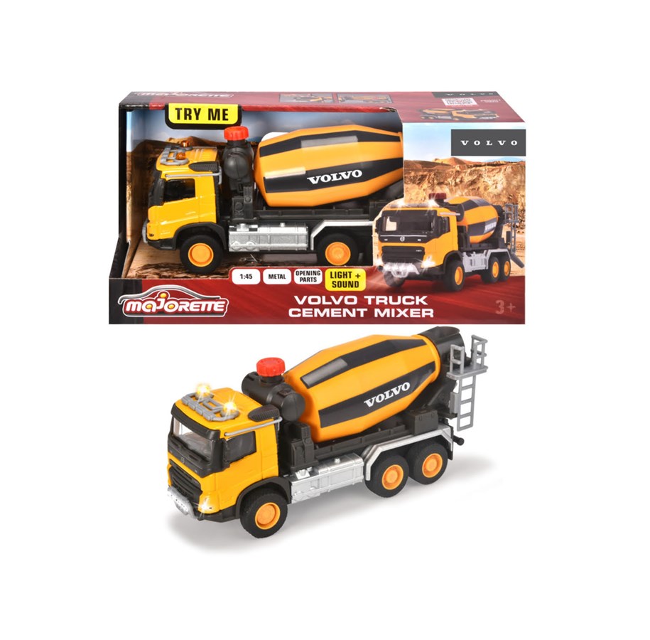 Spielzeugauto - Majorette Volvo Truck Cement Mixer - 213723002