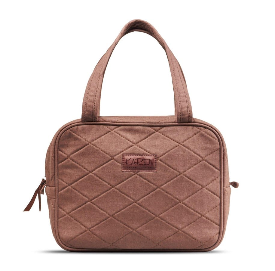 Taschen - Karen - Toiletry bag with handle - Mocca quilt - 5713982011906