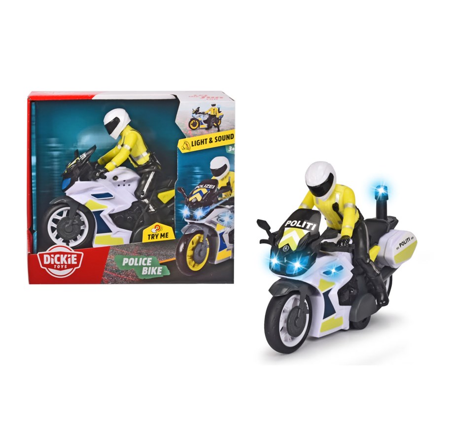 Spielzeugauto - Dickie Police Bike - Danish - 203712018018