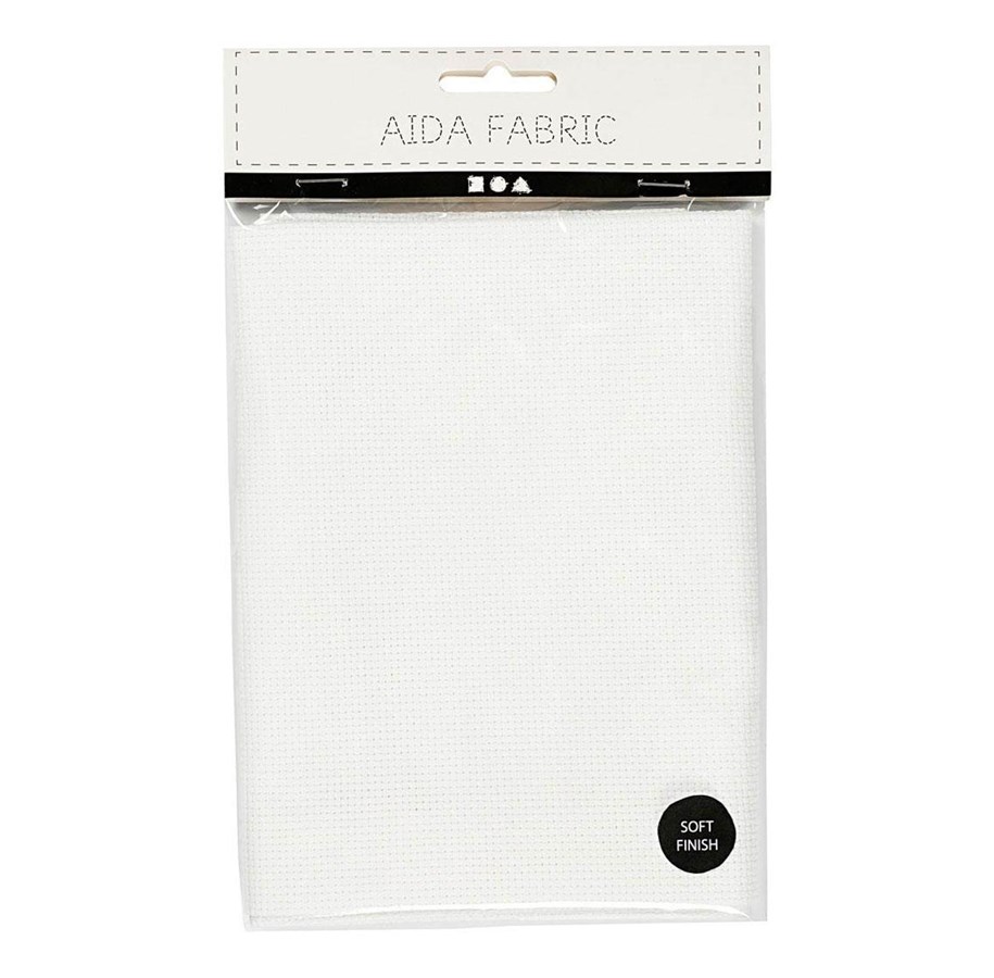 Kunst & Handwerk Ausstattung - Creativ Company - Aida White 70 Squares per 10 cm 50x50cm - 412654