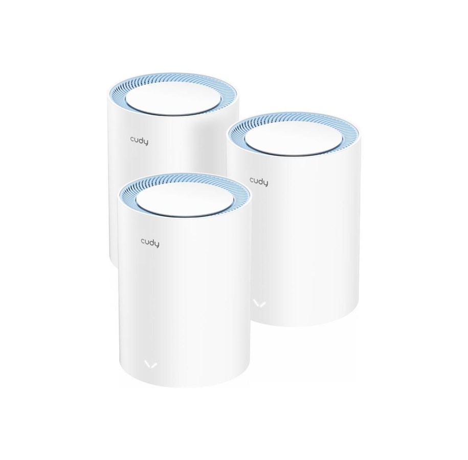 Wlan Router - Cudy AC1200 Mesh Wi-Fi System M1200 (3-Pack) - Wi-Fi 5 - M1200(3-Pack)