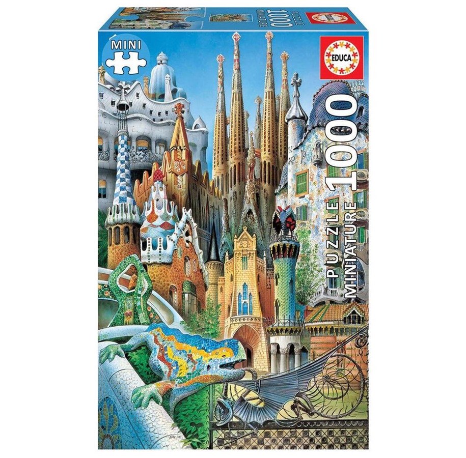 Puzzle - Educa 1000 Collage Gaudi - Miniature - 80-11874