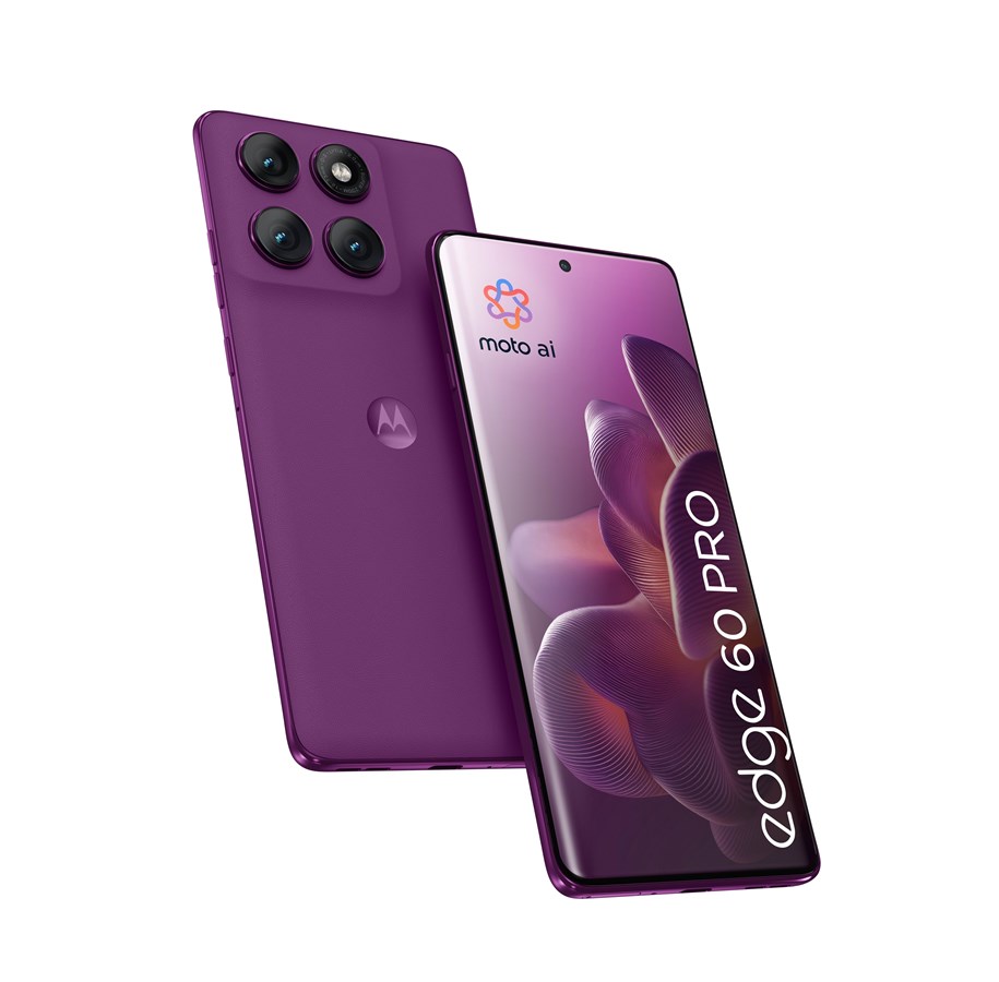 Handys & Smartphones - Motorola Edge 60 Pro 512GB/12GB - Sparkling Grape - PB7X0008SE
