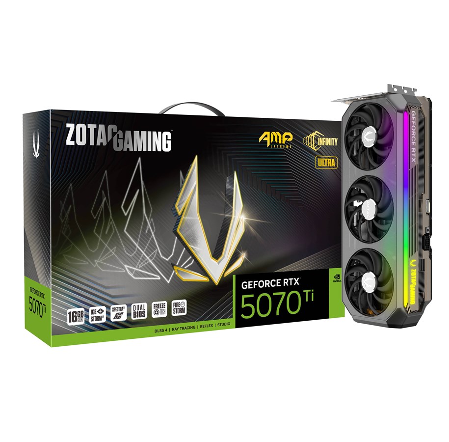 Grafikkarte - ZOTAC GeForce RTX 5070 Ti AMP Extreme Ultra - 16GB GDDR7 RAM - Grafikkarte - ZT-B50710BU-10P