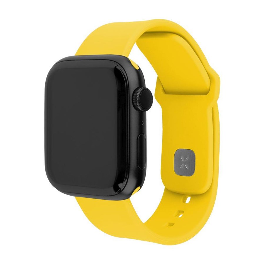 Smartwatch - Accessories - FIXED Silicone Sporty Strap SET Apple Watch 42/44/45/46mm Yellow - FIXSST2-434-YL