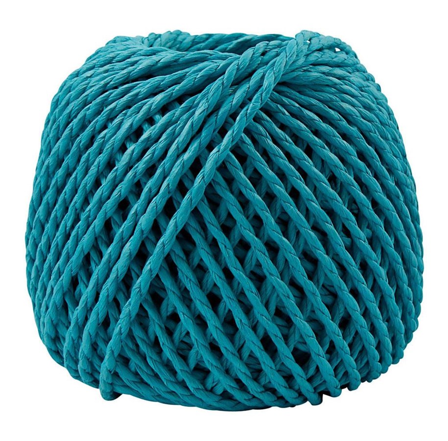 Garn & Zubehör - Creativ Company - Paper Yarn Turquoise 40m - 41728