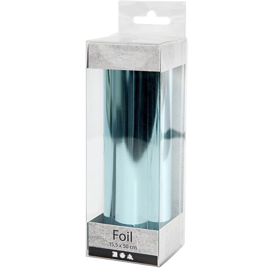 Kunst & Handwerk Ausstattung - Creativ Company - Deco Foil Light Blue 50cm - 283567