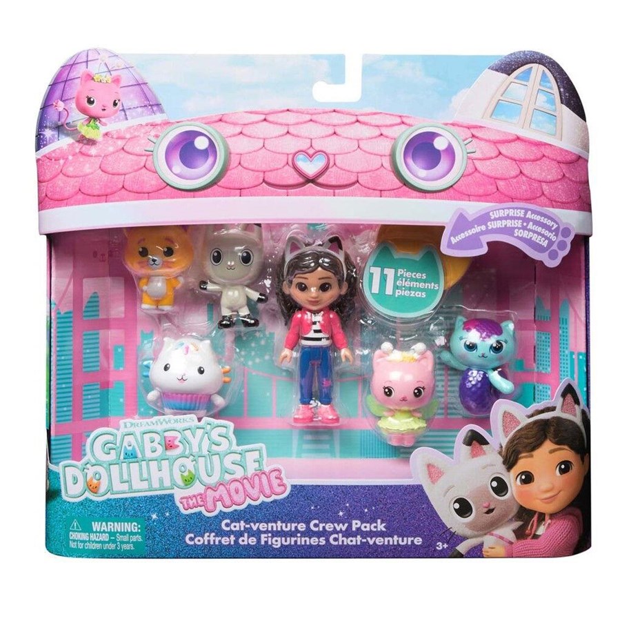 Figuren - Gabby's Dollhouse Gabby's Movie Big Cat-Venture 6 Figure Giftset - 6072633