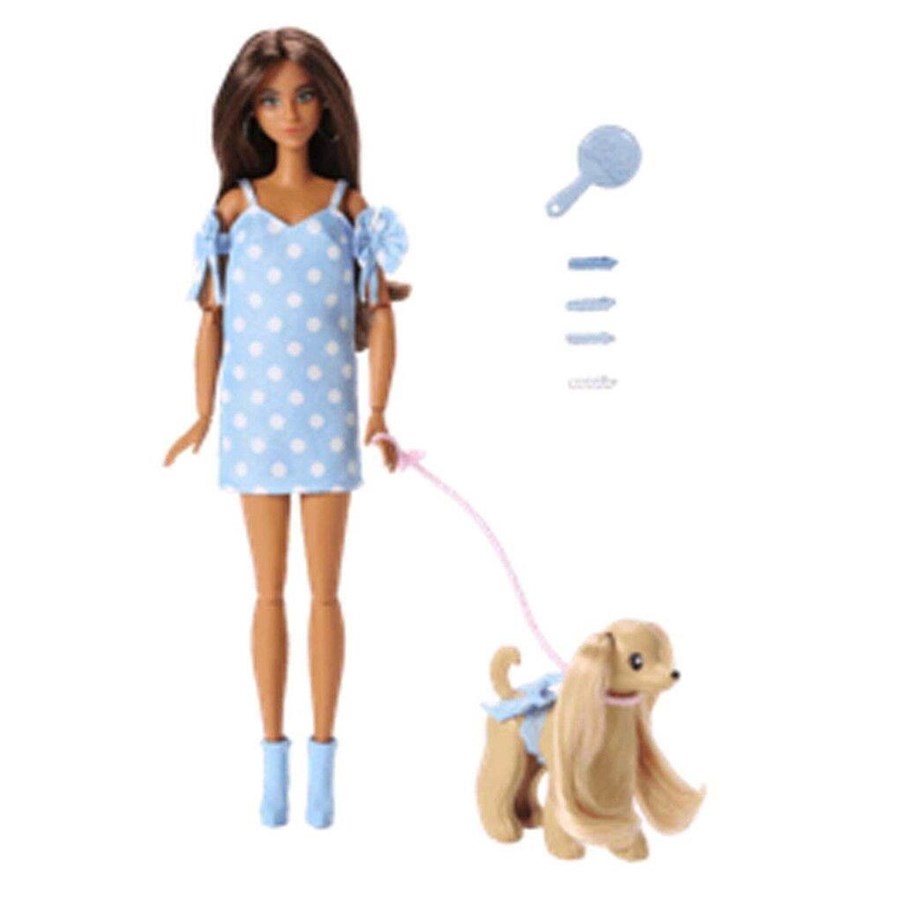 Dolls & Accessories - Barbie Twinning Looks Brunette Polka Dots - 960-2564
