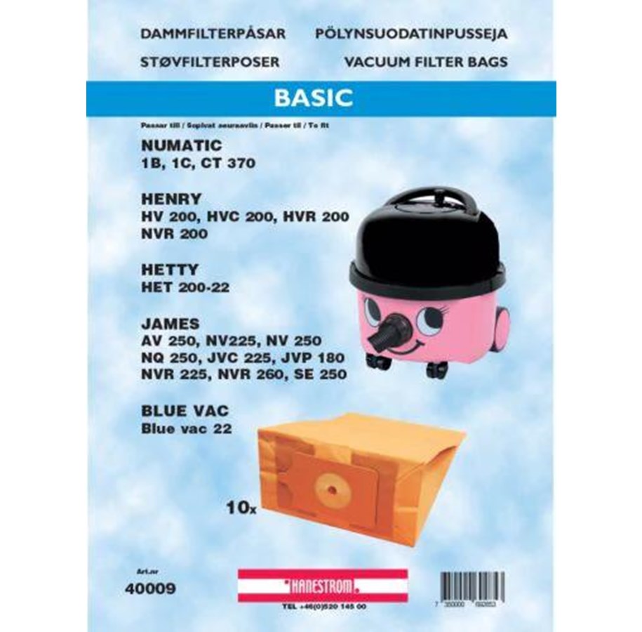 Staubsaugerbeutel - hanestroem Vaccum Cleaner Dustbags - 10 pcs - 40009