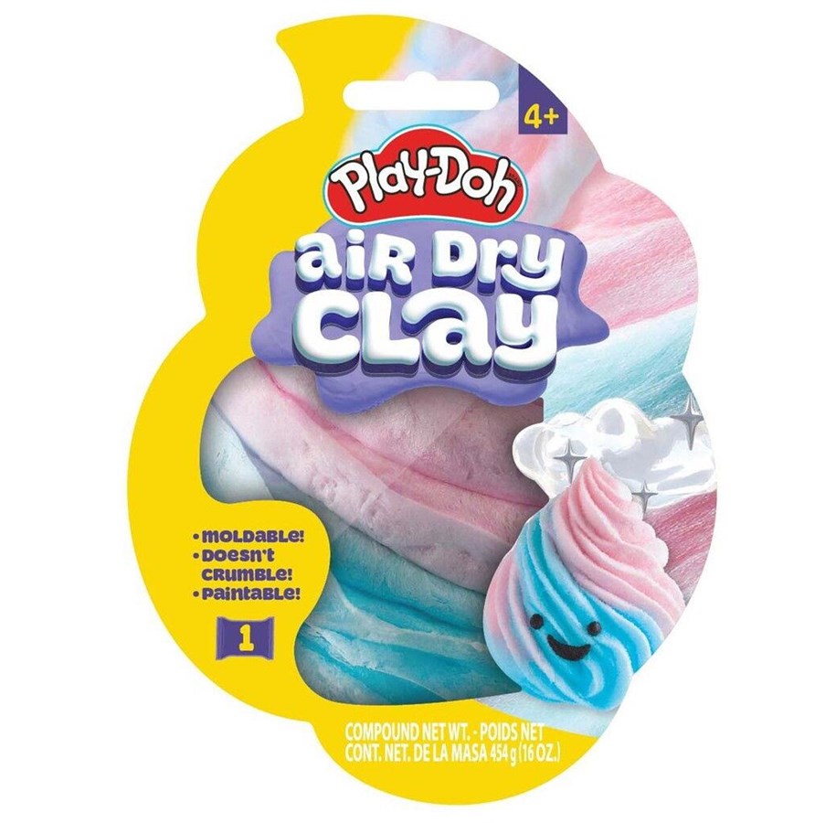Bausets - Play-Doh Air Dry Clay Shaped Bag Cotton Candy - 334-230715