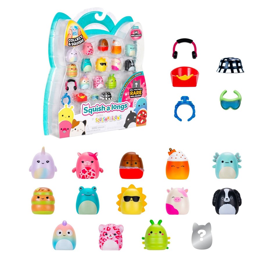 Figuren - Squishalongs Squish-a-longs 2.5 cm 14 Pack Style 1 S3 - 2520231