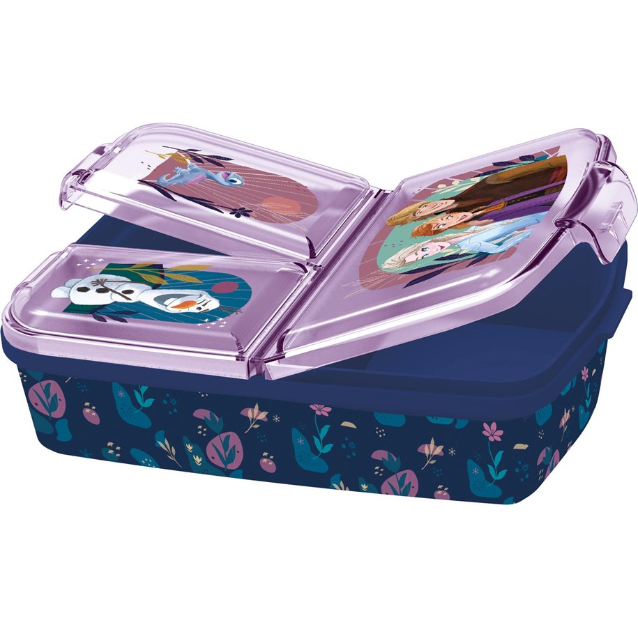 Schul-Zubehör - Euromic FROZEN multi compartm. lunch box 18x13 cm -NEW - 088808735-74220