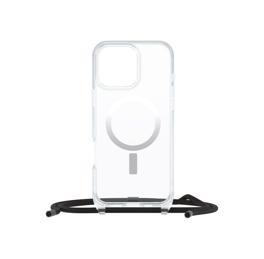 Handys - Cover & Cases - OtterBox React Necklace MagSafe Apple iPhone 16 Pro Max - clear - 77-96834