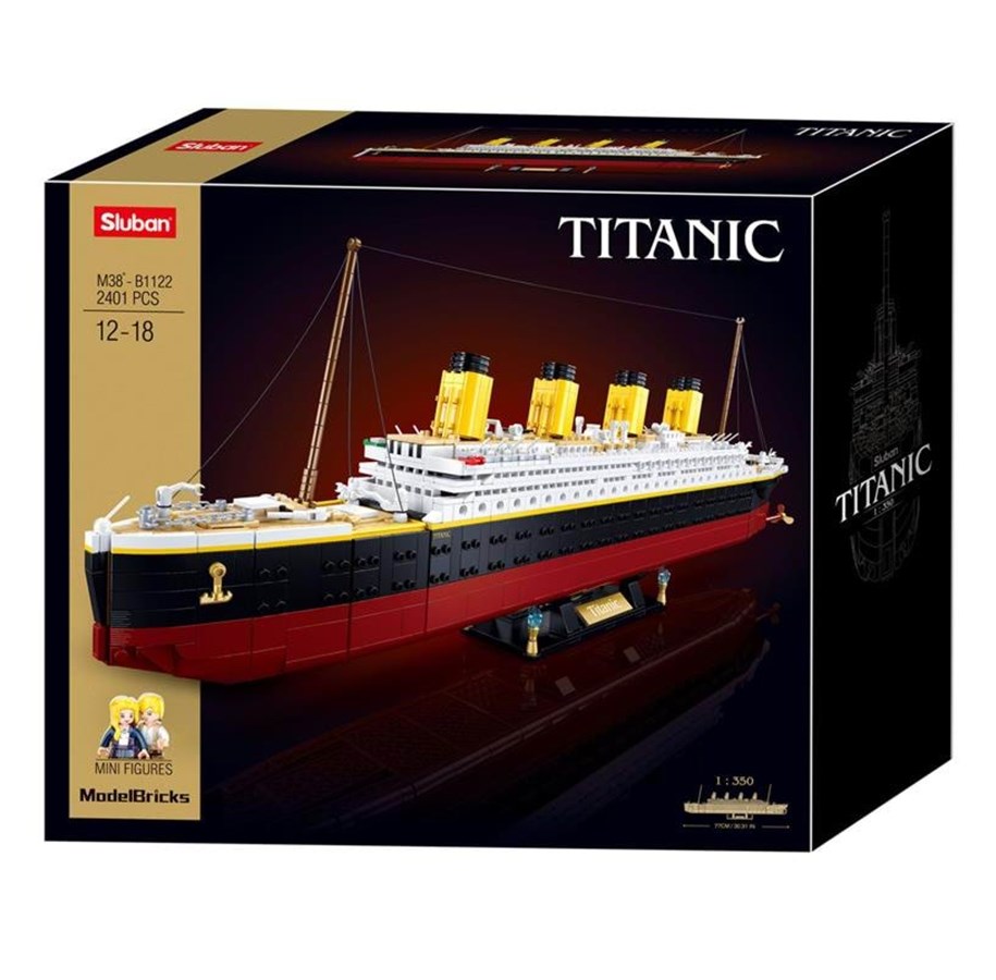 Bausets - Sluban - Titanic Extra Large Construction Set 2401pcs. - M38-B1122