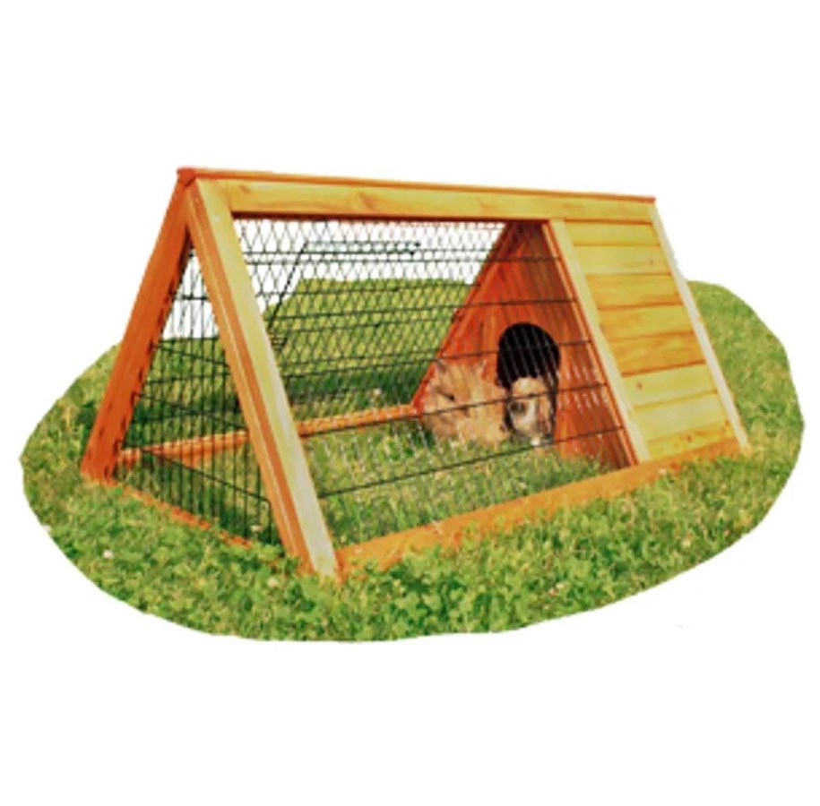Nagetiere - Sunnypet - Wooden Cage outdoor Triangular 116x63x53 cm - 508.1050