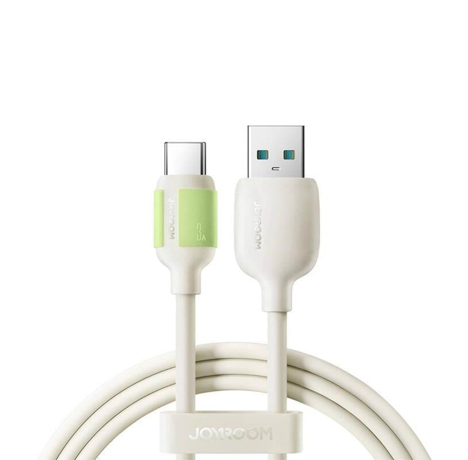 USB Kabel - Joyroom USB-A <-> USB-C - 30W - Beige - S-A53 2m A-C