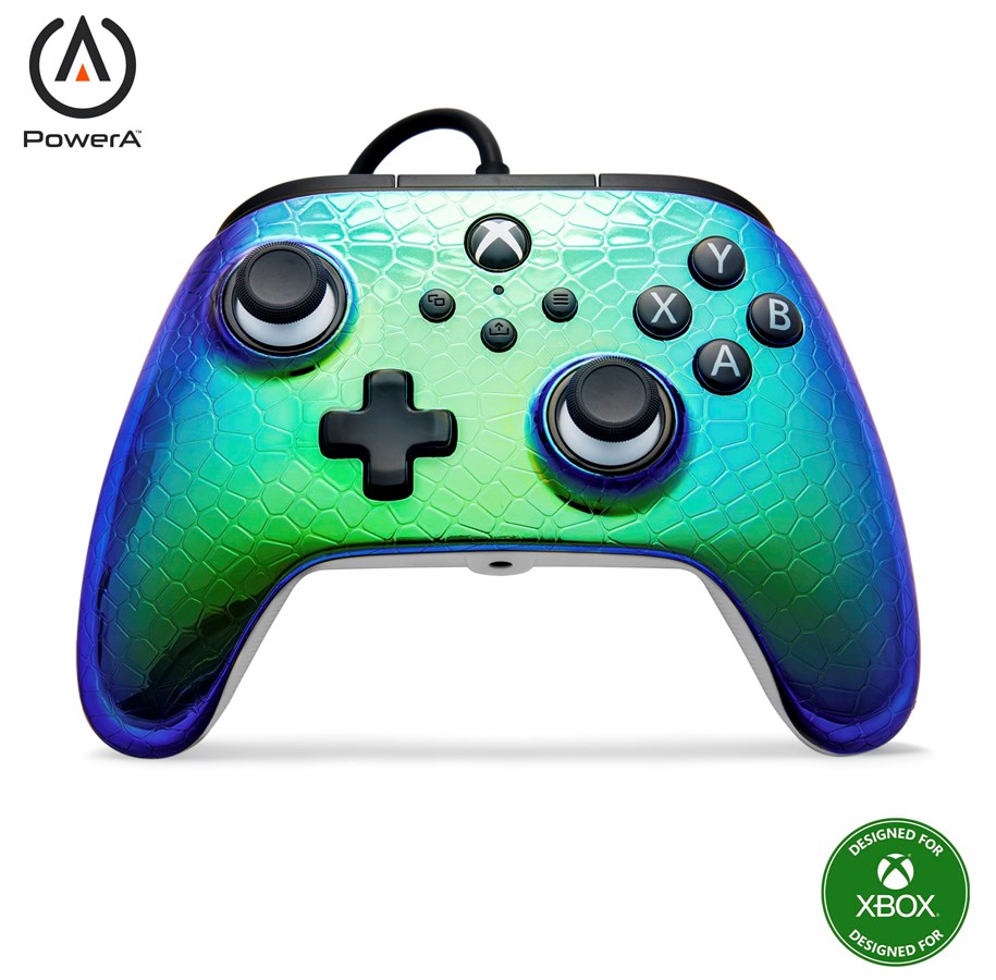 Gaming Zubehör - PowerA Kabelgebundener Controller Advantage für Xbox Series X|S - Greifvogel-Chrom - XBGP0396-01