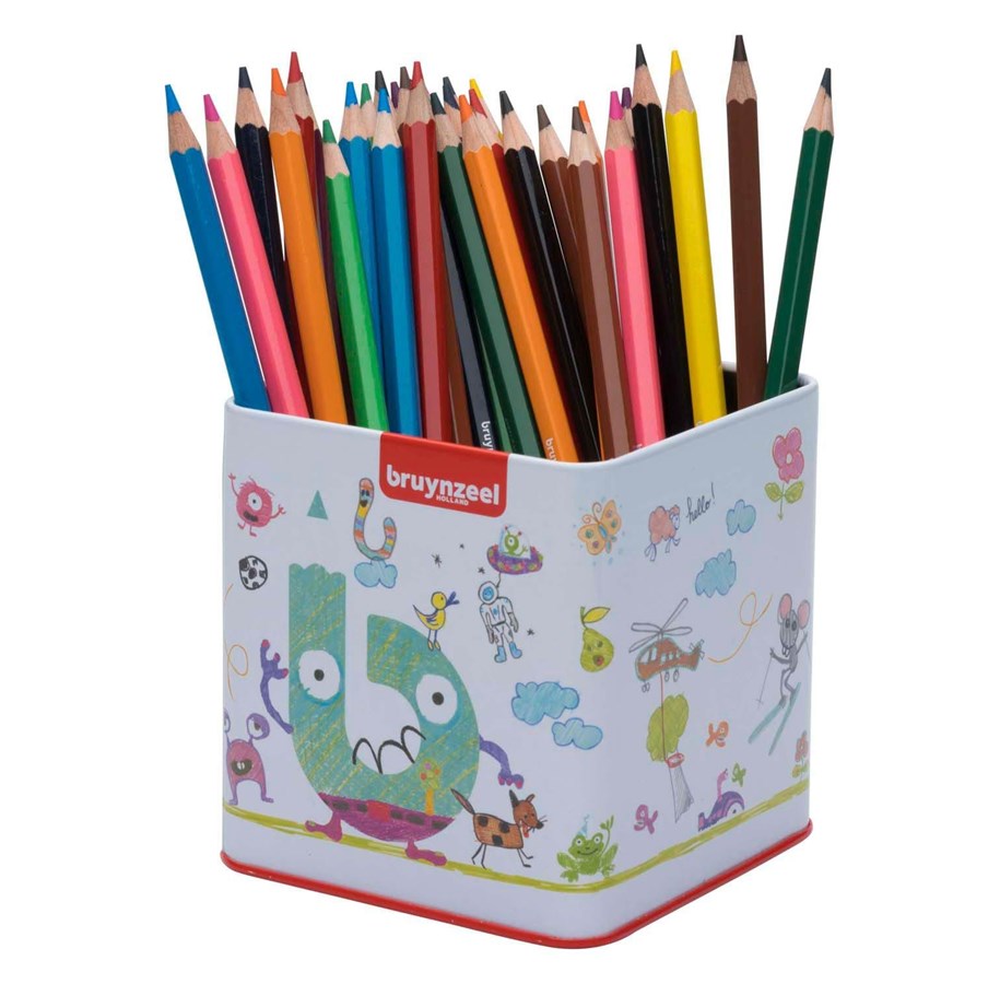 Kreativ-Spiele - Bruynzeel Super Colored Pencils Tin with 60 Colors - 60516060