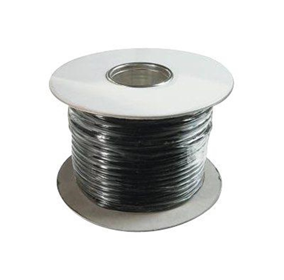 Netzwerk - Kabel - DIGITUS Flat Telephone Installation Cable - 100m - Schwarz - 100 meter - AK-460702-100-S