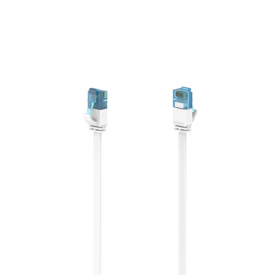 Netzwerk - Kabel - Hama Network Cable Cat6A 10Gbit/S U/Utp Flat White 15m - Weiß - 15m - 00200687