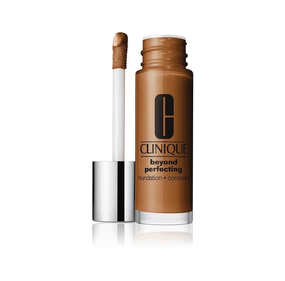 Make-Up - Clinique Beyond Perfecting, Paraben-Free, Matte Finish, Liquid Foundation & Concealer 2-In-1, 28, Clove, 30 ml - 020714712112