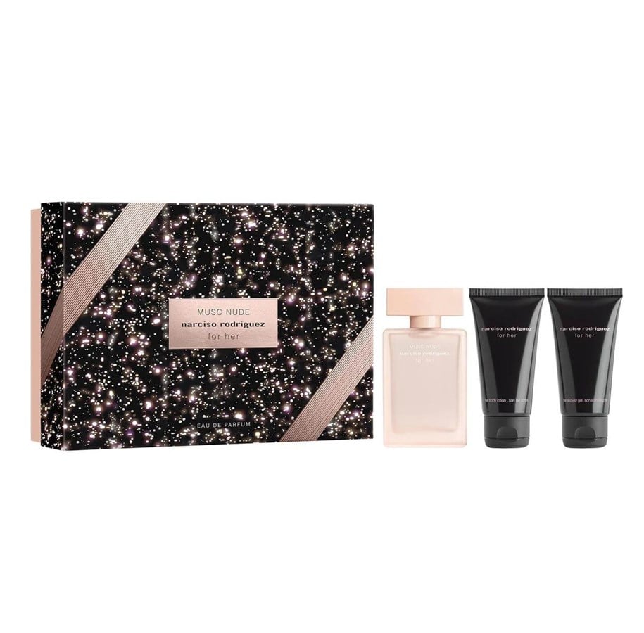 Parfüm und Düfte - Narciso Rodriguez Set : For Her Musc Nude Eau De Parfum For Women - 3423222110789