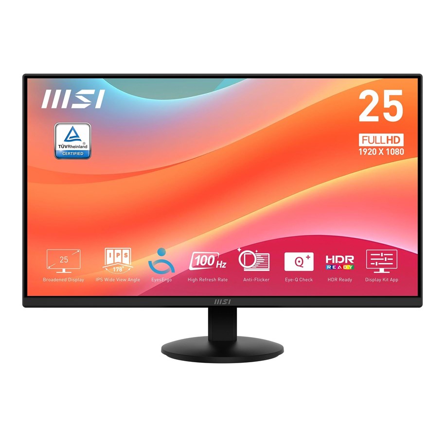 Monitor - 24,5" MSI PRO MP252L - 1920x1080 (FHD) - 100Hz - IPS - PRO MP252L