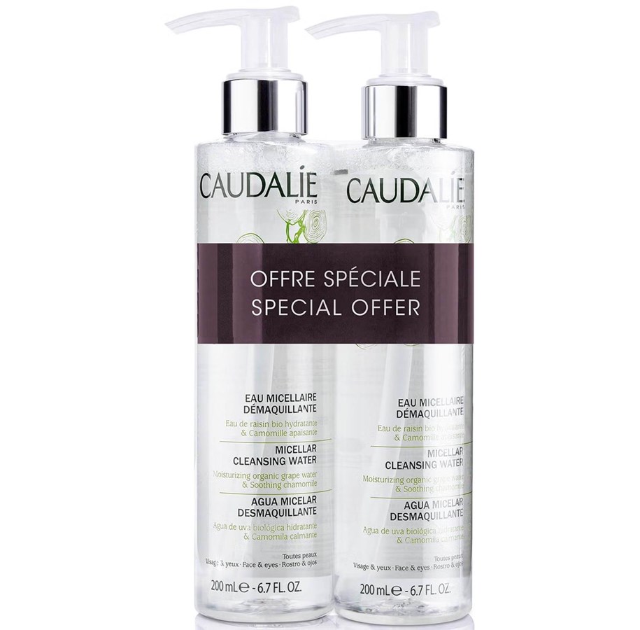 Gesichtspflege - Caudalie Set Duo   Cleansing Micellar Water, For All Skin Types, 2 pcs, 200 ml - 3522930028246
