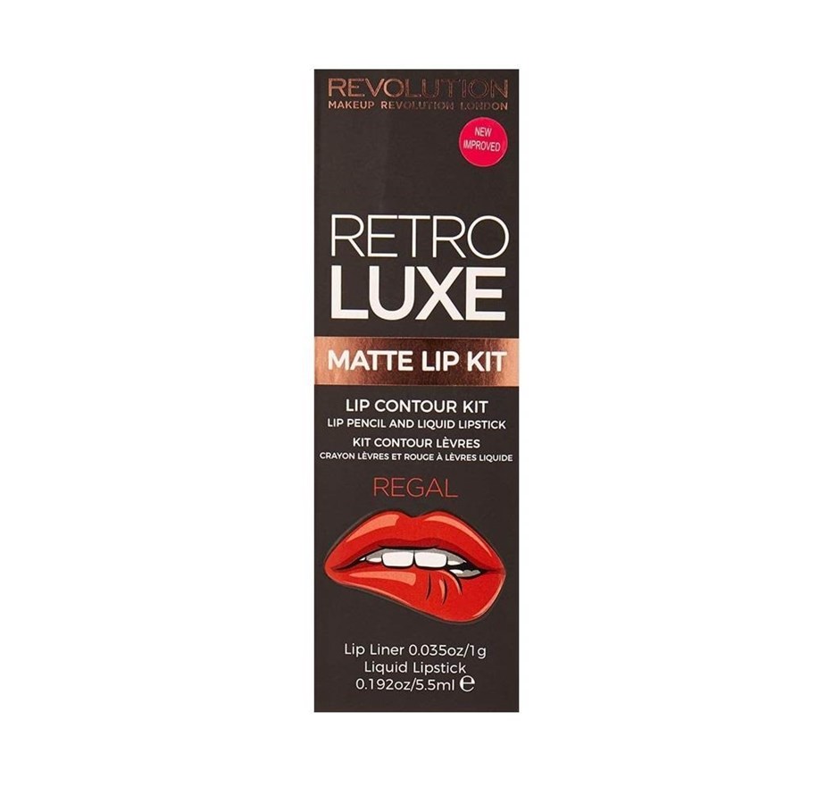 Make-Up - Makeup Revolution Set : Retro Luxe Lip Liner Regal - 5029066104144