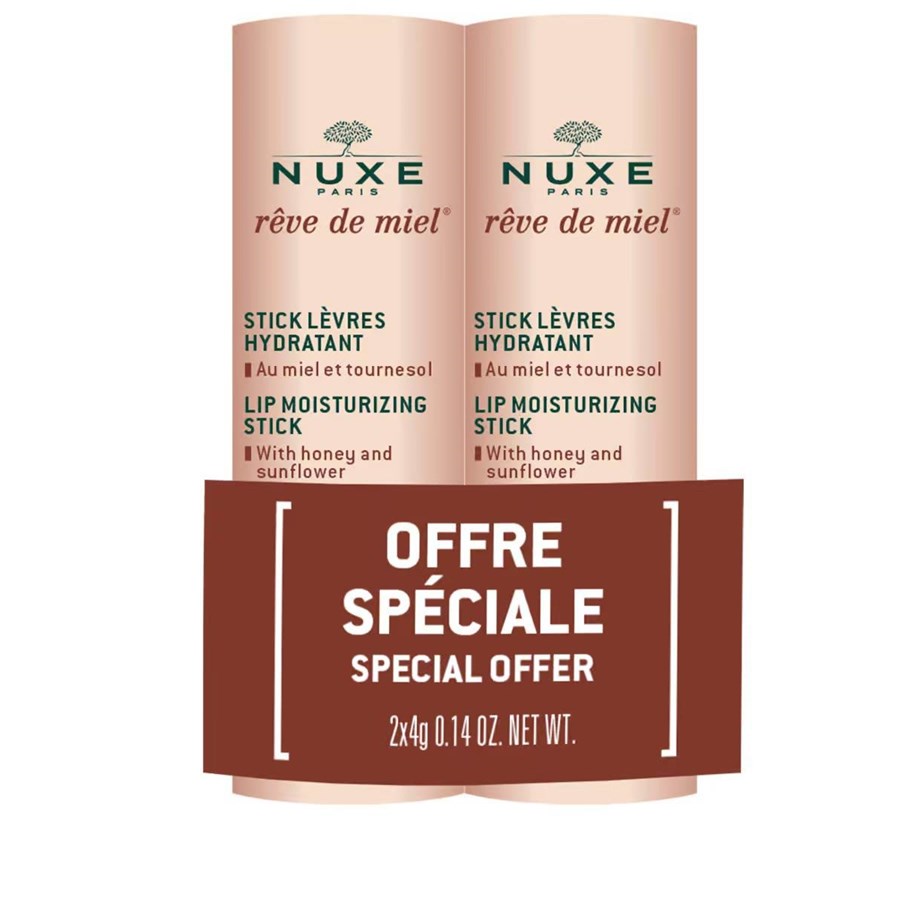 Make-Up - Nuxe Set Duo  Reve de Miel Vegan Hydrating Lip Balm - 3264680026225