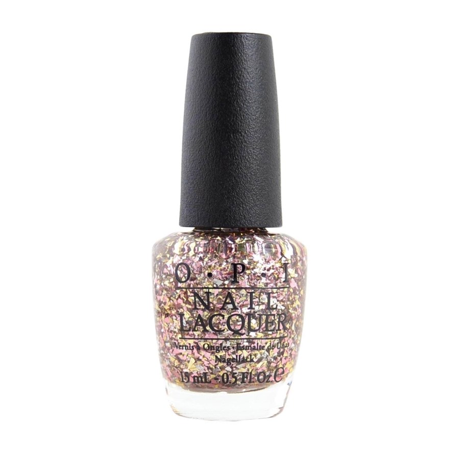 Make-Up - OPI Nail Lacquer, Nail Polish, NL M80, Gaining Mole-mentum (Rose/Gold Glitter), 15 ml - 09414613