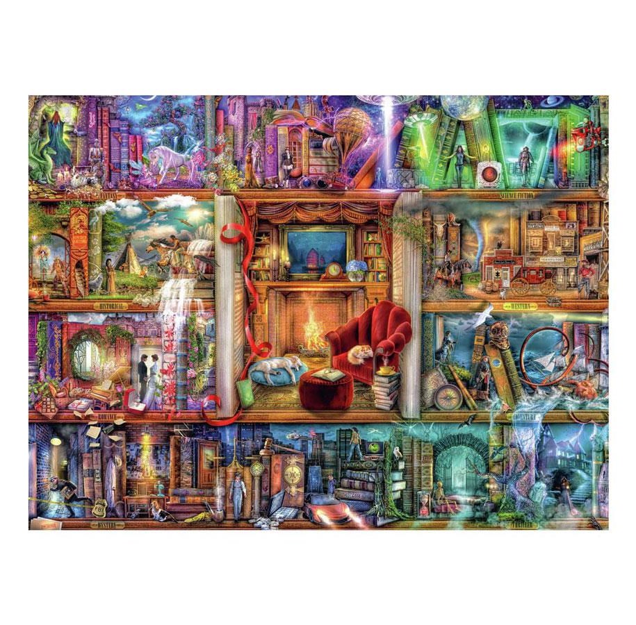 Puzzle - Ravensburger Jigsaw puzzle The Great Library 1500 pcs. Boden - 120001904