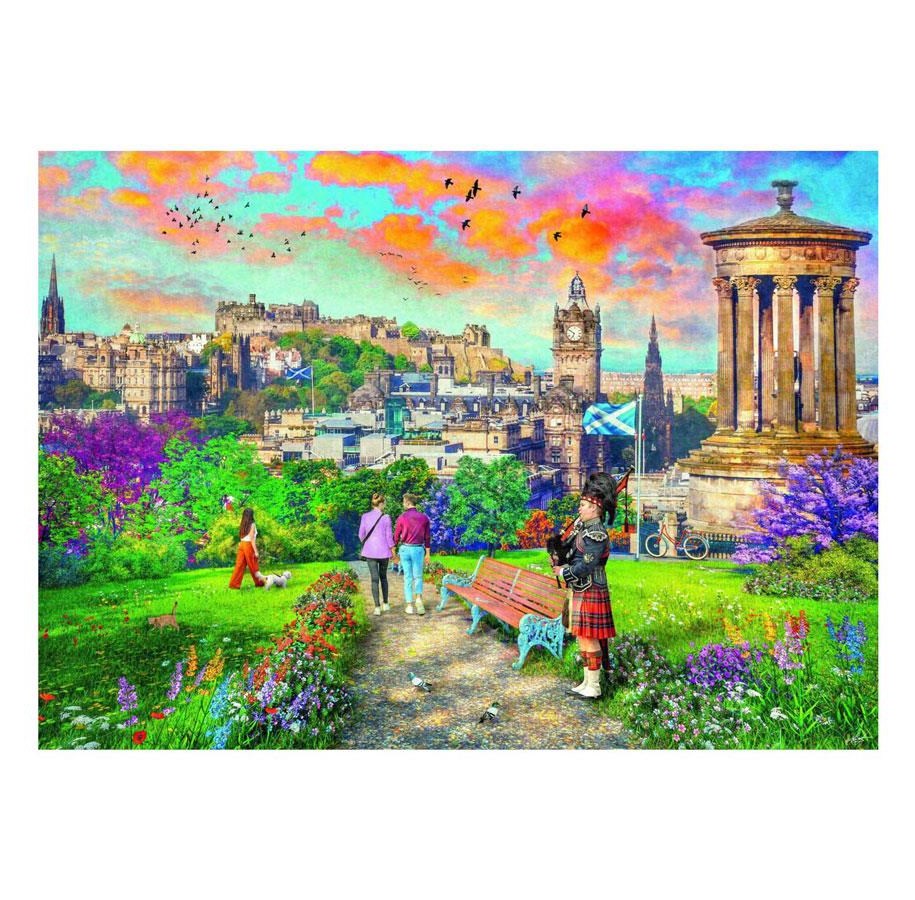 Puzzle - Ravensburger Edinburgh Romance Jigsaw Puzzle 1000 pcs. Boden - 120002482