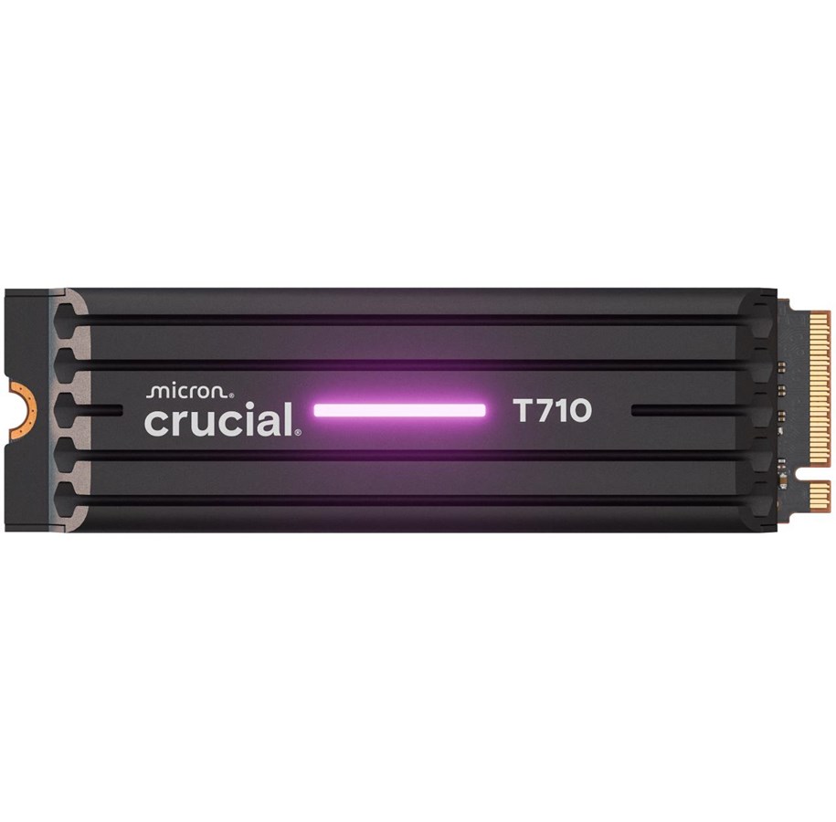 SSD - Crucial T710 SSD - 1TB - Mit Kühlkörper - Schwarz - M.2 2280 - PCIe 5.0 - CT1000T710SSD5