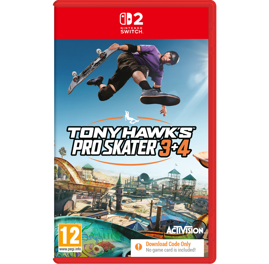 Spiele - Tony Hawk's Pro Skater 3 + 4 (Code in a Box) - Nintendo Switch 2 - Sport - PEGI 12 - 0196388600557