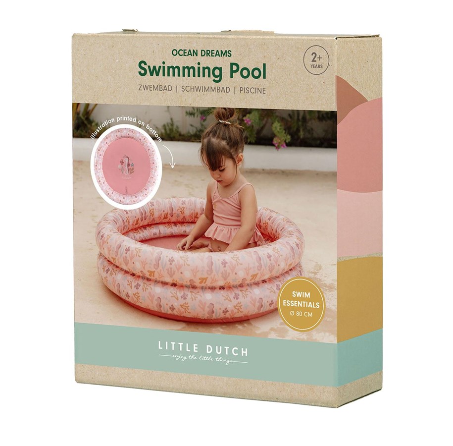 Pools - Little Dutch Ocean Dreams Swimming Pool Pink 80cm - 2012389