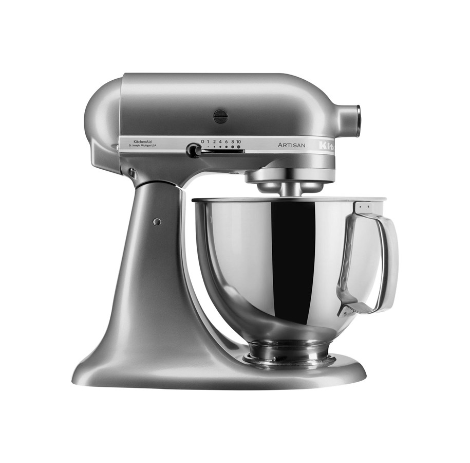 Küchenmaschinen - KitchenAid Küchenmaschine Artisan 5KSM175PSECU - kitchen machine - 300 W - contour silver - 5KSM175PSECU