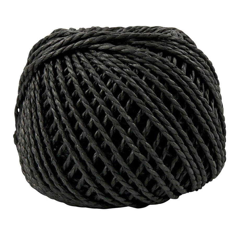 Garn & Zubehör - Creativ Company - Paper Yarn Black 40m - 41725