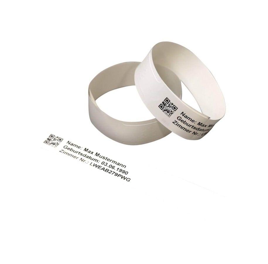 Papier, Fotopapier und Etiketten - Brother - adult wristbands - 200 pcs. - 25 x 279 mm - LWEAB279PWG