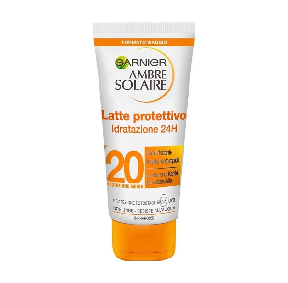 Körperpflege - Garnier Ambre Solaire - Latte Protettivo, Protection From The Elements, Sunscreen Lotion, SPF 20, 50 ml - 3600541731387