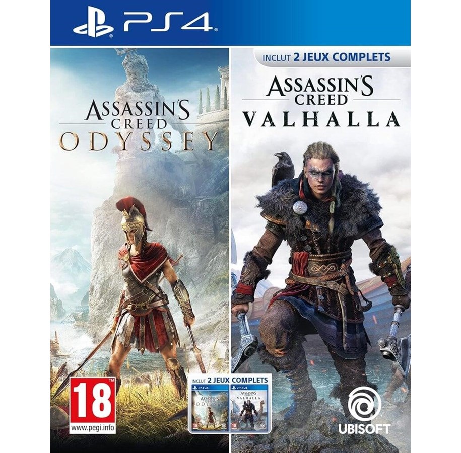 Spiele - Assassin's Creed Odyssey + Valhalla - Sony PlayStation 4 - Action/Abenteuer - PEGI 18 - 3307216263845