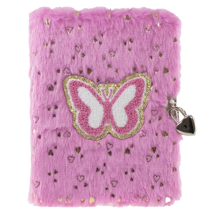 Blöcke, Formulare und Notizbücher - Tinka DIARY PLUSH ROSA SOMMERFUGL - 8-802166