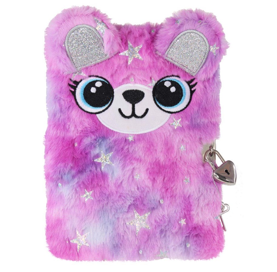 Blöcke, Formulare und Notizbücher - Tinka DIARY PLUSH TEDDY WITH STARS - 8-802139
