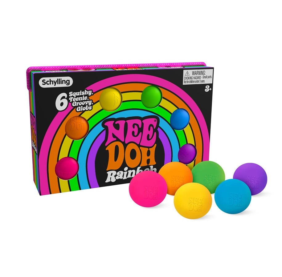 Kleine Mitbringsel für Kinder - NeeDoh Teenie Rainbow 6-Pack - 200106